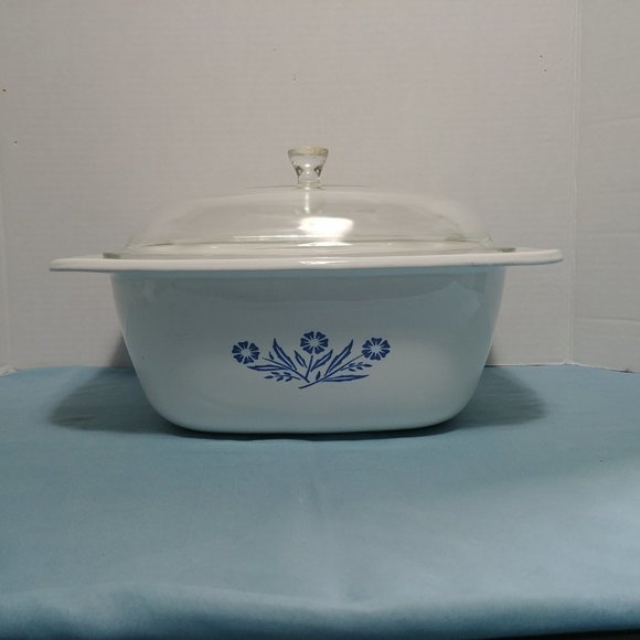 1961-66 Corning Ware Blue Cornflower Dutch Oven Casserole...
